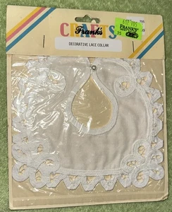 NIP Frank's Crafts Decorative Lace Doll Collar, White - Picture 1 of 6
