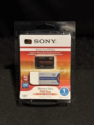 Sony 1 GB High-Speed Memory Stick Pro Duo - Red (MSX-M1GN) - Image 1 of 3