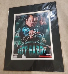 Jeff Hardy Signed Autographed Tri-Star COA  8x10 Photo TNA WWE Picture With Mat - Picture 1 of 6