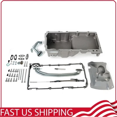 Front Wet Sump Engine Oil Pan for Chevrolet LS1 LS2 LS3 LSX 4.8L 6.2L NEW - Изображение 1 из 4