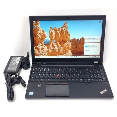 Lenovo ThinkPad P50 CAD Gaming Laptop, i7 32GB 512GB SSD Quadro M2000 FHD Win 11 - Image 1 of 4