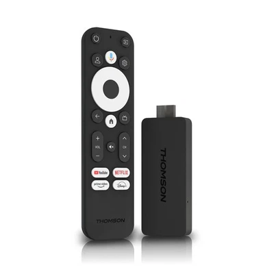 Thomson Google TV Streaming Stick 140 (4K), Smarte Sprachsteuerung, WLAN, Bluetooth - Bild 1 von 4