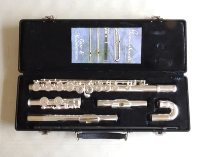 Flauta infantil Communhardt 2SP con articulación curva hermoso estado Foto 1 de 4