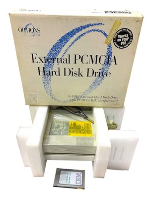 Disco duro externo PCMCIA 66G3369 I caja abierta IBM x86 364 MB 66G3371 3513-364 Foto 1 de 4