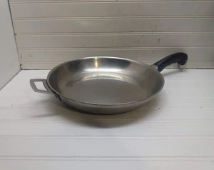 Saladmaster 12" Gourmet Skillet Multi-Ply Stainless Chef's Pan Sauté Pot no Lid - Picture 1 of 9
