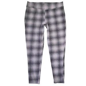 Torrid karierte Leggings Hose Damen Größe 2 schwarz pink grau Stretch Baumwolle adrett - Bild 1 von 7