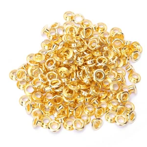 100pcs 5mm Brass Double Sided Eyelets Rivets Grommet For Belt Shoes Bag UK - Picture 1 of 8