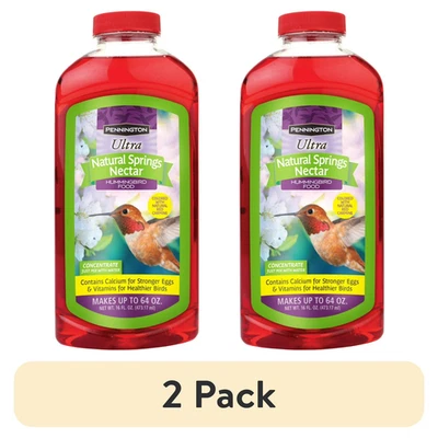 2 PACK Pennington Hummingbird Food, No Artificial Dye, Liquid Concentrate, 16oz. - Image 1 of 4