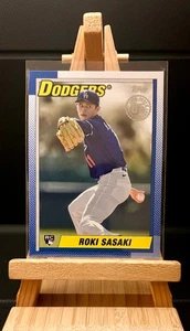 Roki Sasaki RC Insert 1990 Topps Baseball 2025 Topps Series 2 LA Dodgers - Bild 1 von 4