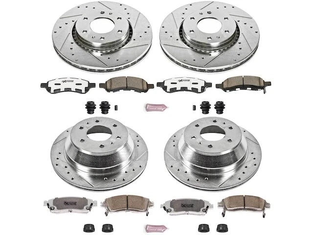 2006 - 2007 年别克 Rainier BQ343GK 前后制动垫和转子套件 — 第 1/1 张图片