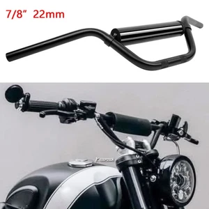 For Triumph Scrambler 400 X 1200 Motorcycle Handlebar w/ Chest Pad 7/8" 690mm - Foto 1 di 12