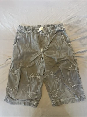 Hanna Andersson cargo shorts boys 130 8 Grey  cotton adjustable waist preppy - Image 1 of 4