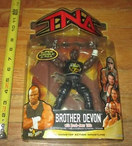 NWA TNA Impact Marvel Brother Devon D'Von Dudley Wrestling Figure WWE Ser 7 ECW - Picture 1 of 4