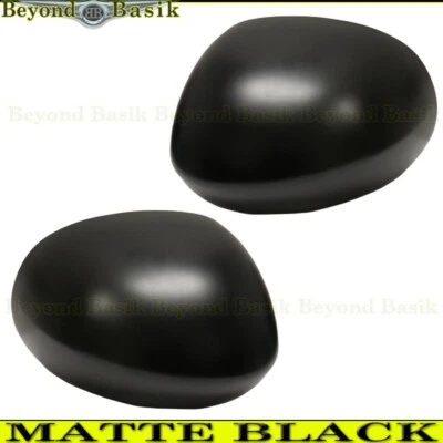 For 2008-2020 2021 2022 2023 DODGE Challenger Mirror COVER Overlays MATTE BLACK - Image 1 of 4