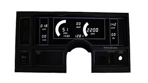 1984-1987 Buick Regal Digital Dash Panel White LED Gauges Made In The USA - Foto 1 di 1