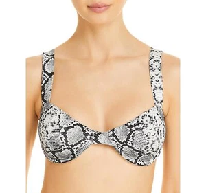 Aqua Swim 286005 Snake Print Underwire Bikini Top, Size X-Small - Picture 1 of 2