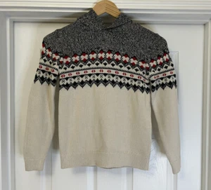 Old Navy Fair Isle Soft Knit Hooded Pullover Sweater Kids Size Small (6-7) NWT - Picture 1 of 10