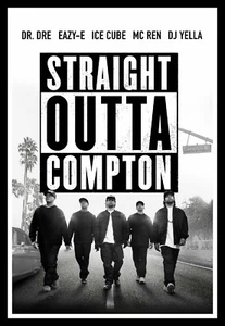 Straight Outta Compton Movie Poster Print & Unframed Canvas Prints - Picture 1 of 2