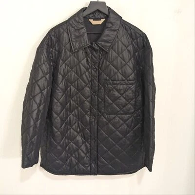 Banana Republic женщин 2022 черный свет заполнения стеганая рубашка куртка M/L - Изображение 1 из 4