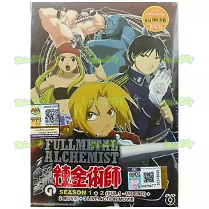 Anime DVD Fullmetal Alchemist COMPLETE SET Season 1+2 + 2 Movie + 3 Live Action - Imagen 1 de 10