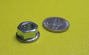Zinc Plate, Flange, Class 10 Hex Nuts RH, M8 x 1.25 x 13 mm W, 50 Pc - Picture 1 of 12