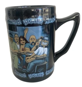 Taza grande de café de cerámica Homies NECA (Edición D. Gonzales 2003) DAÑADA - Imagen 1 de 6