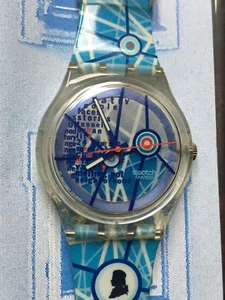 Uhr Original SWATCH Gent ACCESS TO SALZBURG (SKK104)-NEU/NOS/NEW-Blau-Ansehen!!! - Bild 1 von 3