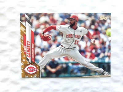 2020 Topps Gold Star Parallel Series 1 - Amir Garrett - Card # 217 - NRMNT/MINT - Image 1 of 4
