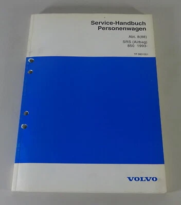 Manual De Taller / Manual De Servicio Volvo 850 SRS (AIRBAG) Desde El Año 1993 - Imagen 1 de 3