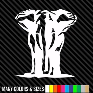 African Elephants Animal Tree Decor Wall Decal Sticker Car Truck - Many Colors  - Picture 1 of 15