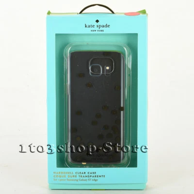 Kate Spade Confetti Dots Gold Clear Case For Samsung Galaxy S7 Edge - Open Box - Image 1 of 4