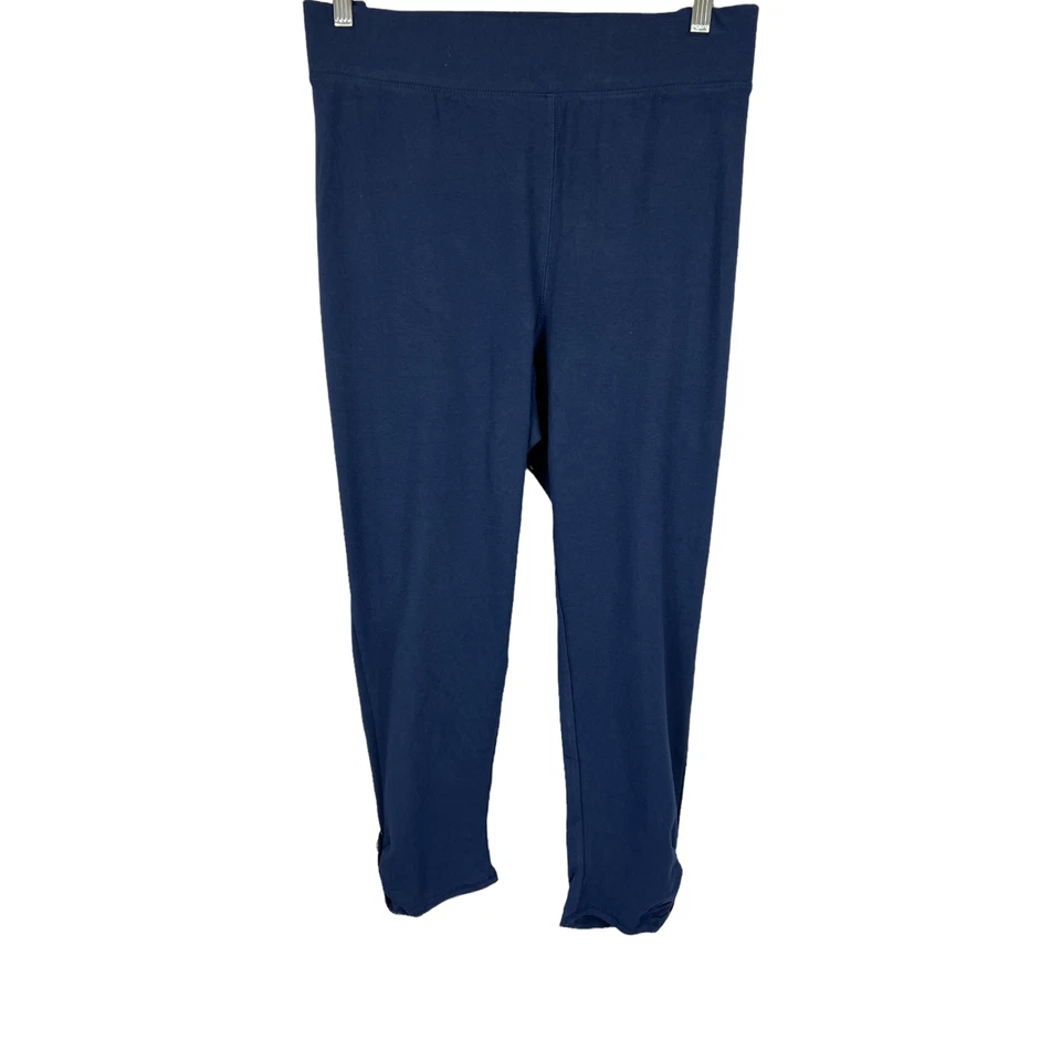 Denim & Co. Active Petite Duo Stretch Pull-On Leggings with Ankle Detail PS Size - Image 1 of 2