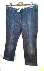 GIANFRANCO FERRE Designer Womens Blue 3/4 Jeans Denim Size 26 Italy - Picture 1 of 4