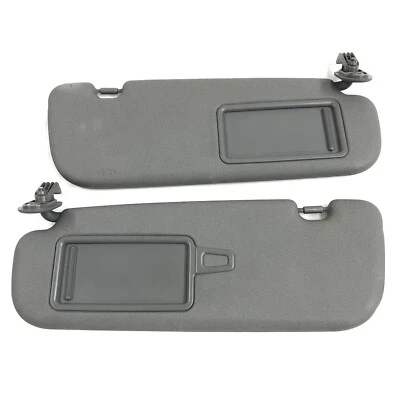 2012-2015 Hyundai Veloster Sun VisorsPair Passenger Driver Sides OEM DARK GRAY - Image 1 of 4