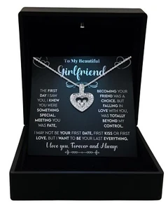 TRYNDI To My Girlfriend Halskette - Weihnachten, Valentinstag, Geburtstagsgeschenke für Sie - Bild 1 von 6
