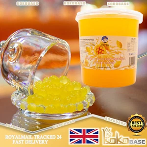 PAPAWCHA Mango Popping Boba 3kg leckerer Fruchtgeschmack für Bubble Tea & Desserts - Bild 1 von 3