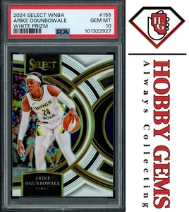 ARIKE OGUNBOWALE PSA 10 2024 Panini Select Premier Level White Prizm #155 36/99 - Picture 1 of 2
