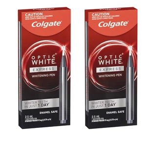 Colgate Optic White Express Whitening Pen 2 x 2.5ml Expiry 02/2025 - Picture 1 of 3