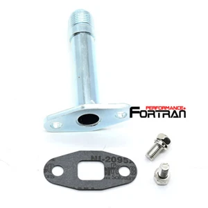 10AN Turbo Oil Drain Flange Kit Fit HT18 K24 K26 K27 HX35 HX40 100mm long pipe - Picture 1 of 2