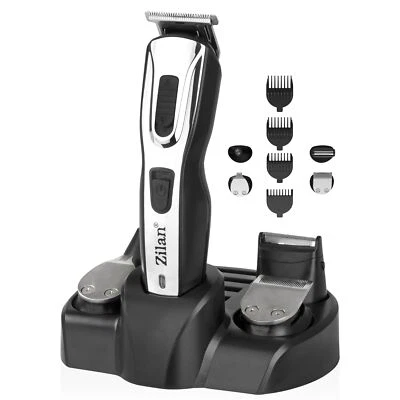ZILAN Set tagliacapelli 5 in 1 a batteria professionale regolabarba regolabarba tagliacapelli