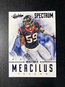 2012 Panini Absolute - Whitney Mercilus RC Blue 017/100 SP Texans Packers - Picture 1 of 3