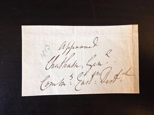 2nd EARL OF CHATHAM - ARMY OFFICER AND POLITICIAN - SIGNED PORTION OF DOCUMENT - Picture 1 of 1