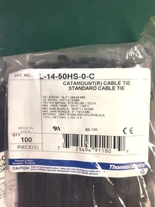 (500er Pack) L-14-50HS-0-C - KABELBINDER 50 PFUND 14 BLK HITZESTAB - Bild 1 von 2
