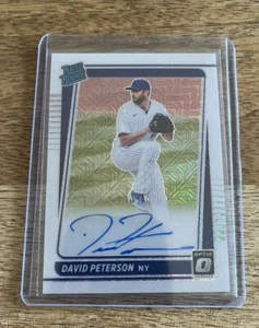David Peterson 2021 Donruss Optic Choice Rated Rookie Autograph White Mojo /99 - Bild 1 von 2