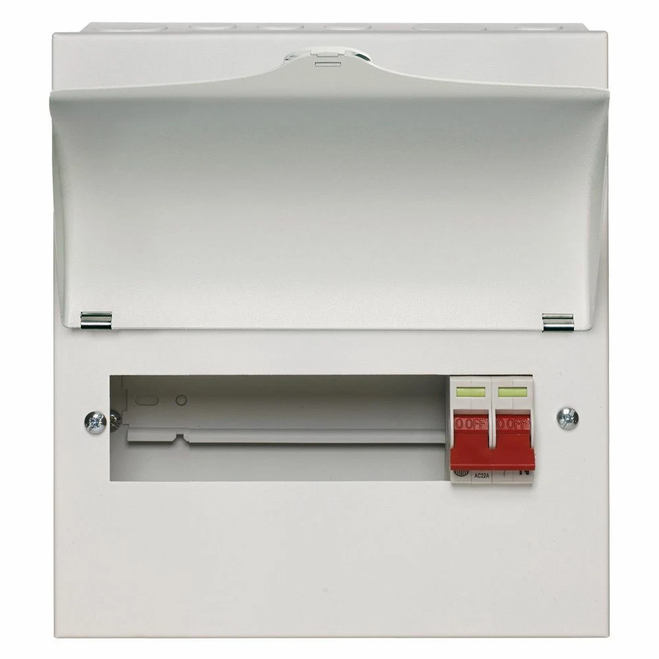Wylex NM806L Amendment 3 Metal Clad 8 way Consumer Unit with 100A Main Switch  - Image 1 of 1