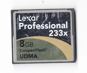 Lexar Professional 8GB 233x UDMA CF Compact Flash Genuine Camera Memory Card - Picture 1 of 2
