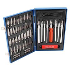 48-Teiliges Skalpell Messer Set, Präzisionsmesser für Modellbau, Bastelmesser 