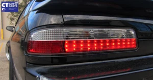 Clear Red LED Tail Lights for 89-94 Nissan Silvia S13 DMAX taillights - Picture 1 of 12