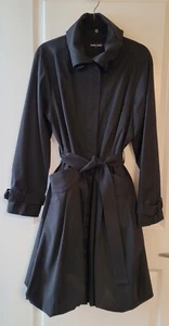 ❤️🔥New Classy Samuel Dong Bubble Trench Rain Coat Black Large Water Resistant - Picture 1 of 6