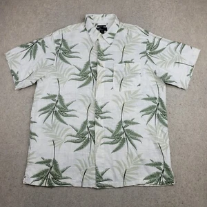 Marc Edwards Shirt Washable Linen Mens XL Hawaiian Short Sleeve Button Up - Picture 1 of 7